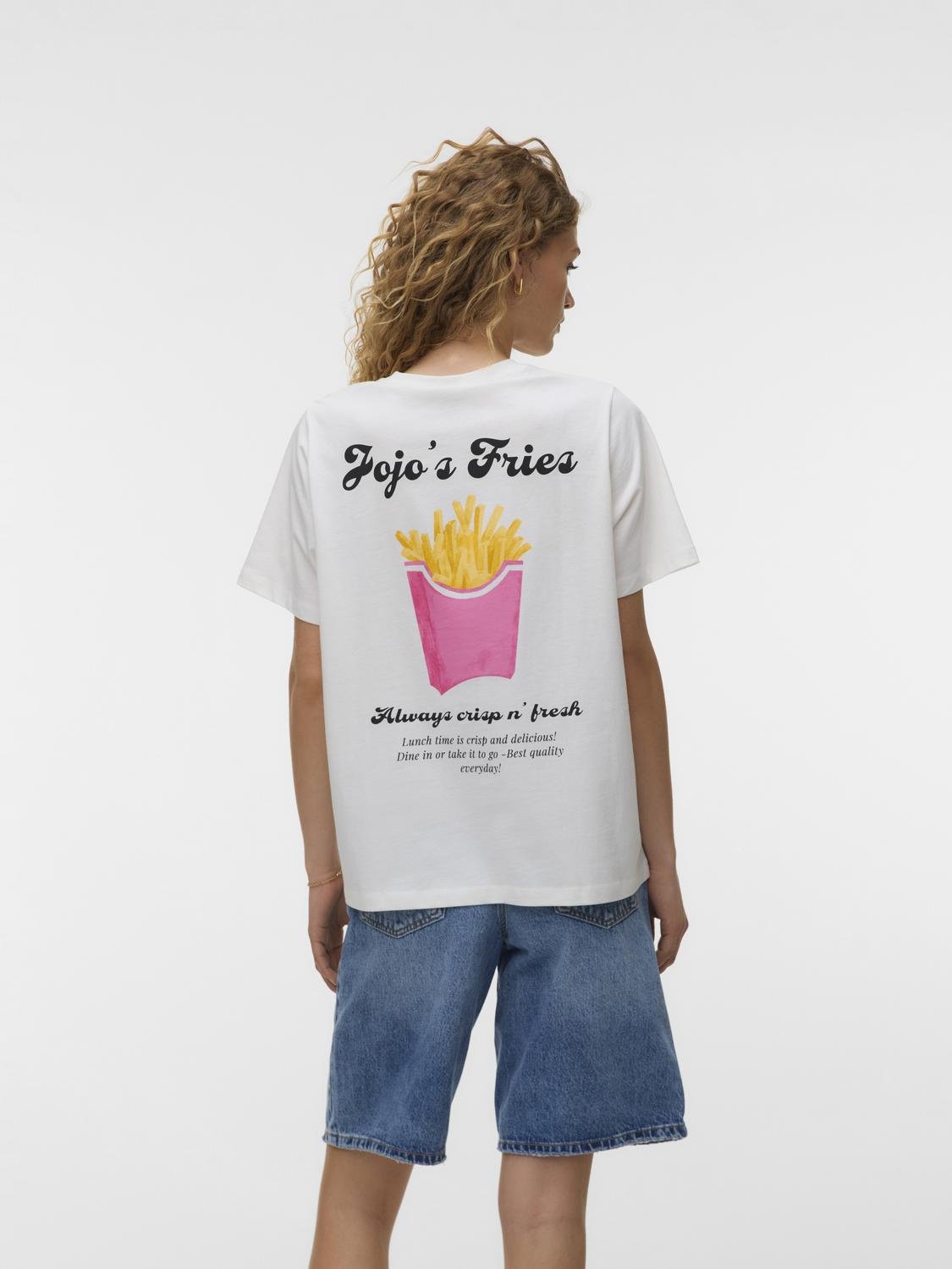 VMZANDRA T-shirt - Snow White - VERO MODA & VILA Bergvik